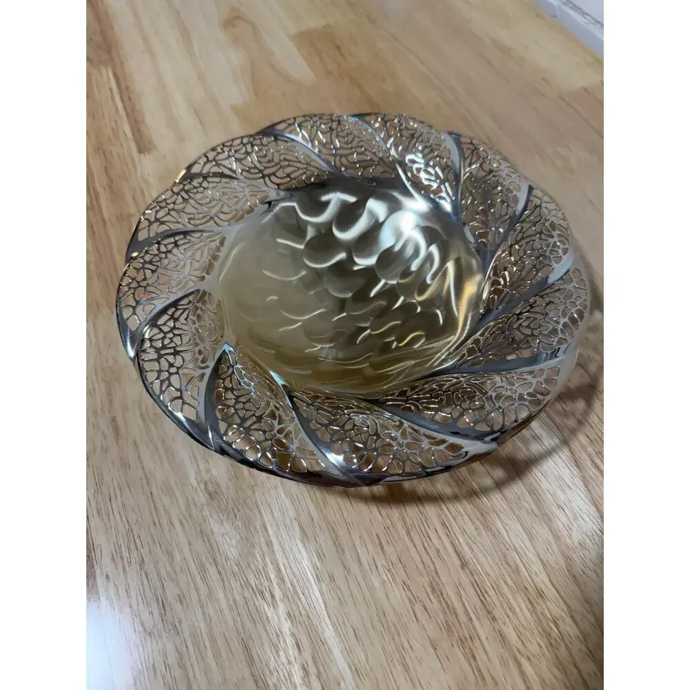 Vintage Quist Versilbert Silverplated Pierced Serving Bowl West Germany 8.5